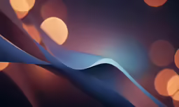 blurry background image of curved light blue and yellow curves