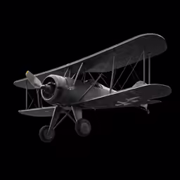 an image of a single engine airplane flying in the air