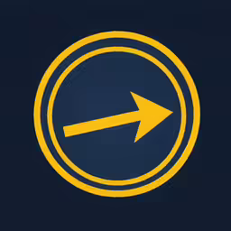 an arrow with one end pointing toward the left