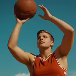 the young man is playing with the basketball