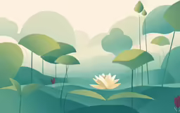 a wallpaper mural depicting flowers and leaves