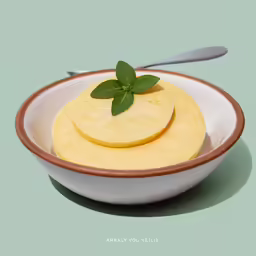 two slices of sliced apple are in a bowl
