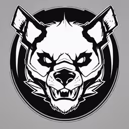 the black and white image of a cat