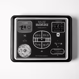 a close up of a remote control device on a wall