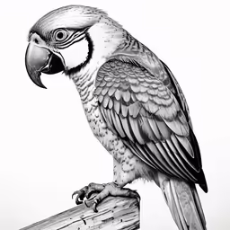 a bird is perched on top of a post