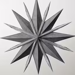 this is an abstract painting of a star