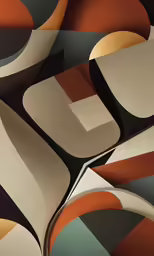 art, illustration, black, orange, abstract painting