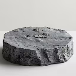 an unusual rock is made into a piece of stone