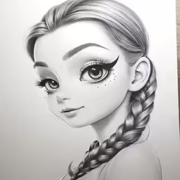an image of a woman with long braids and large eyelashes