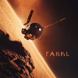 a computer generated image of a space station in orbit