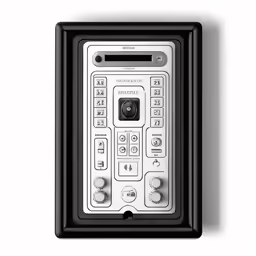 the electronic device is attached to the wall