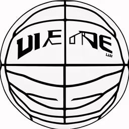 a basketball with the words we are in a line on it,we are in the hoop ball logo