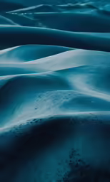 there are sand and water covered in blue colors