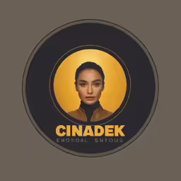 the portrait of cinadk is shown in a circle