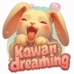 a bunny is making a face with its mouth open