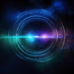 space view with many lights that appear to be blurry