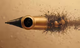 a computer screen showing a hole in the ground
