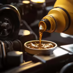 there is something going on here while the oil is being poured