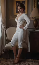 a woman posing with her arms crossed
