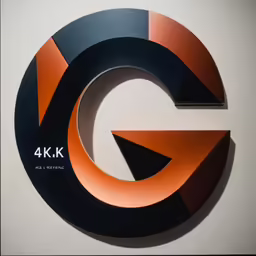 a close up of a circular logo