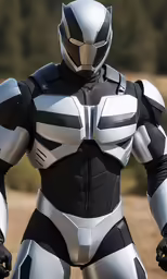 a man in a suit that is ready to run