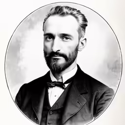 an image of a bearded man wearing a bow tie