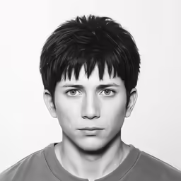 a black and white photo of a man