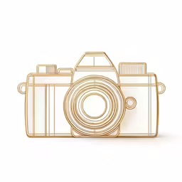 an electronic camera sitting next to an object