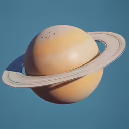 an object with rings around it in the air