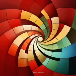 colorfully abstract artwork with multiple colors