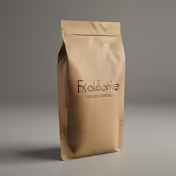 there is an unblensed bag of coffee on the table