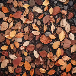 a black and white image of a pile of fall leaves