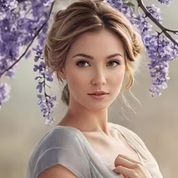 a beautiful young woman is wearing a white dress