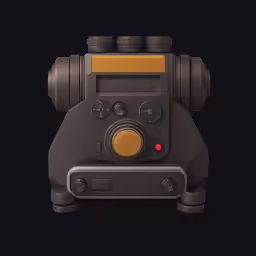 a very strange looking clock on a black background
