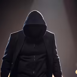 a man with a hoodie is facing away