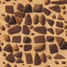 several different rocks and stones on the floor