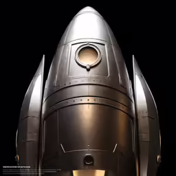 an unusual silver metal structure with a bright light at the top