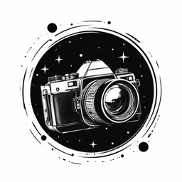 a camera that is in the middle of a space