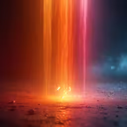 the colors in the background are blurry