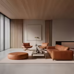 an old fashioned living room with leather furniture