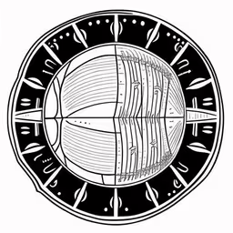 a black and white image of a zodiac wheel with numbers,black and white circular design of a ship,an illustration of a sun dial with zodiac signs above it,a very large zodiac clock that is in black and white,a clock that is inside of a black and white image
