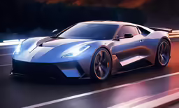 the latest sports car on the road in motion
