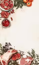 ingredients are placed on a table for making pizza