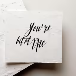 some paper that has writing on it