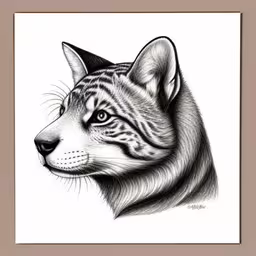 pencil drawing of an animal