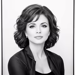 the beautiful woman is posing for a black and white photo