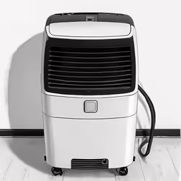 a small air cooler sits in a room
