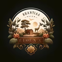 the logo of bhantila farms is displayed
