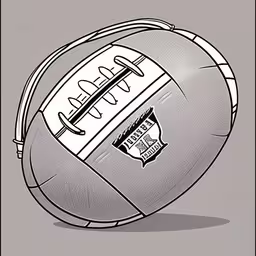 drawing - football ball by tim kuper,an illustration of a ball that has been drawn