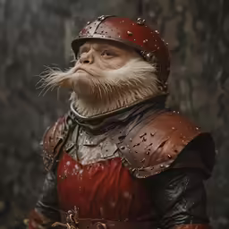 a man is in a helmet and leather outfit